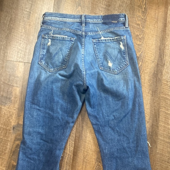 MOTHER THE TRIPPER CHEW IN CRYIN’ COWBOYS HI RISE BUTTON FLY RAW DISTRESSED HEM - Picture 12 of 17